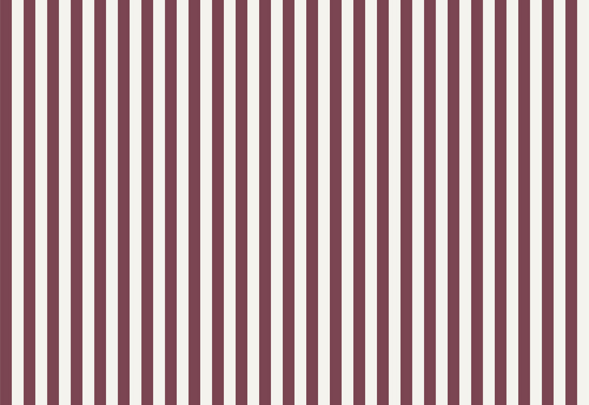 Striped Wallpaper – Burgundy / Narrow (8 cm) – Pastelowe Love | LPM Home