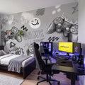 Gaming Wallpaper Mural – Grey – Pastelowe Love | LPM Home