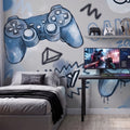 Gaming Wallpaper Mural – Blue – Pastelowe Love | LPM Home