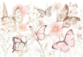 Butterflies Wallpaper Mural – Large – Pastelowe Love | LPM Home