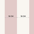 Striped Wallpaper – Powder Pink / Wide (16 cm) – Pastelowe Love | LPM Home