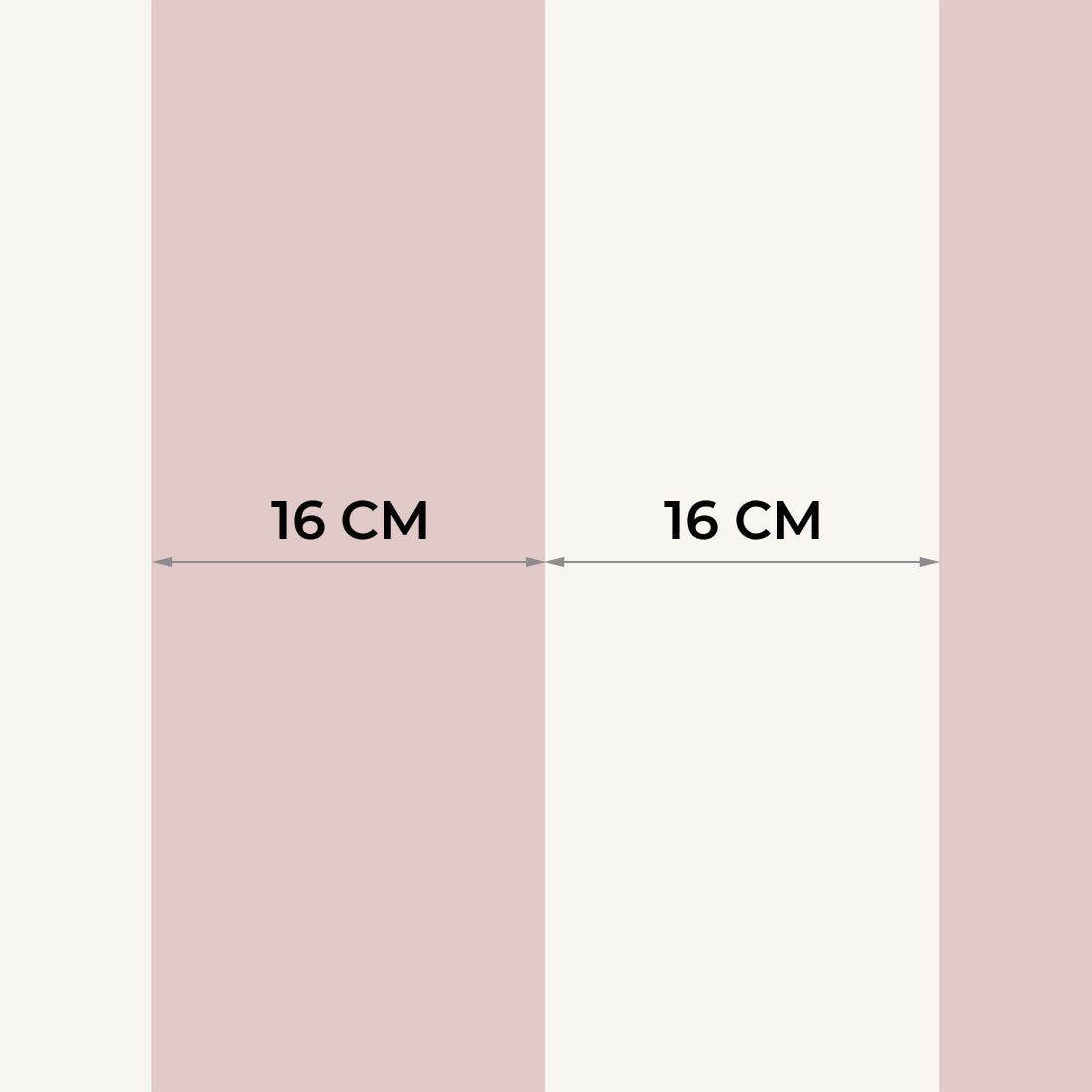 Striped Wallpaper – Powder Pink / Wide (16 cm) – Pastelowe Love | LPM Home
