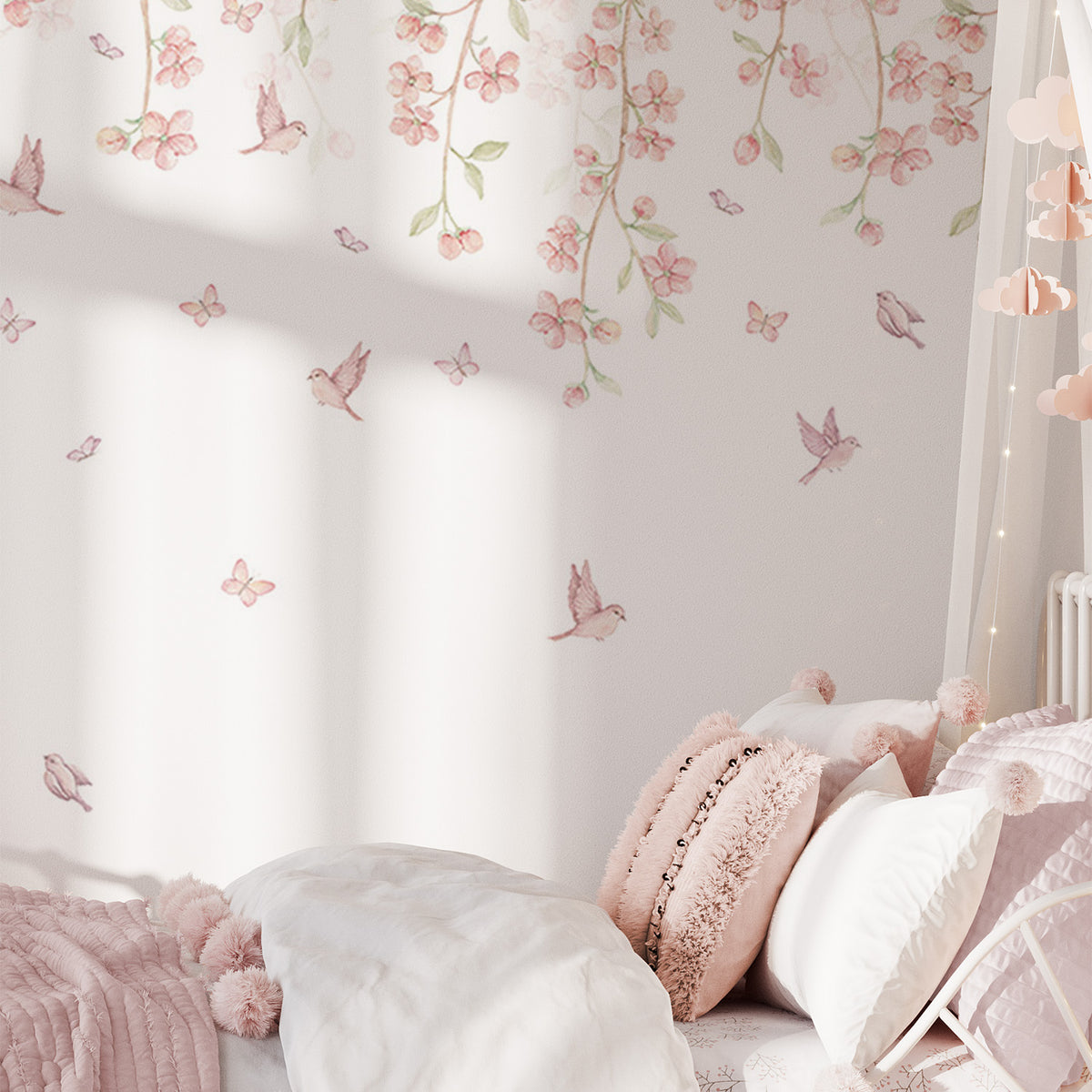Sakura Cherry Blossom Wallpaper Mural – Pastel – Pastelowe Love | LPM Home