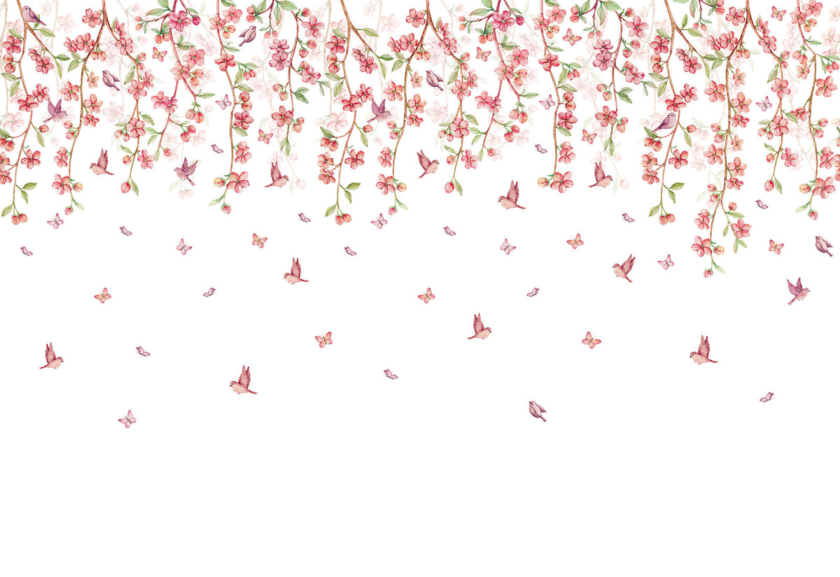 Sakura Cherry Blossom Wallpaper Mural – Classic – Pastelowe Love | LPM Home