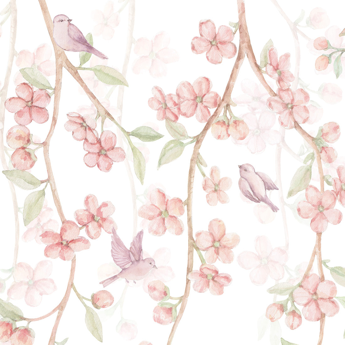 Sakura Cherry Blossom Wallpaper Mural – Pastel – Pastelowe Love | LPM Home
