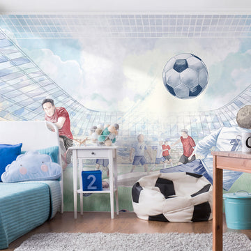 Football Wallpaper Mural – Colour – Pastelowe Love | LPM Home