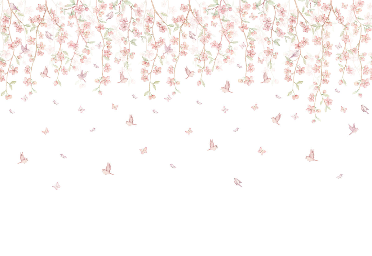 Sakura Cherry Blossom Wallpaper Mural – Pastel – Pastelowe Love | LPM Home