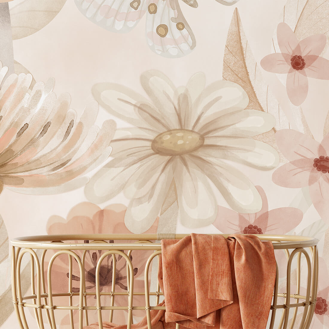 Flower Meadow Wallpaper Mural – Large – Pastelowe Love | LPM Home