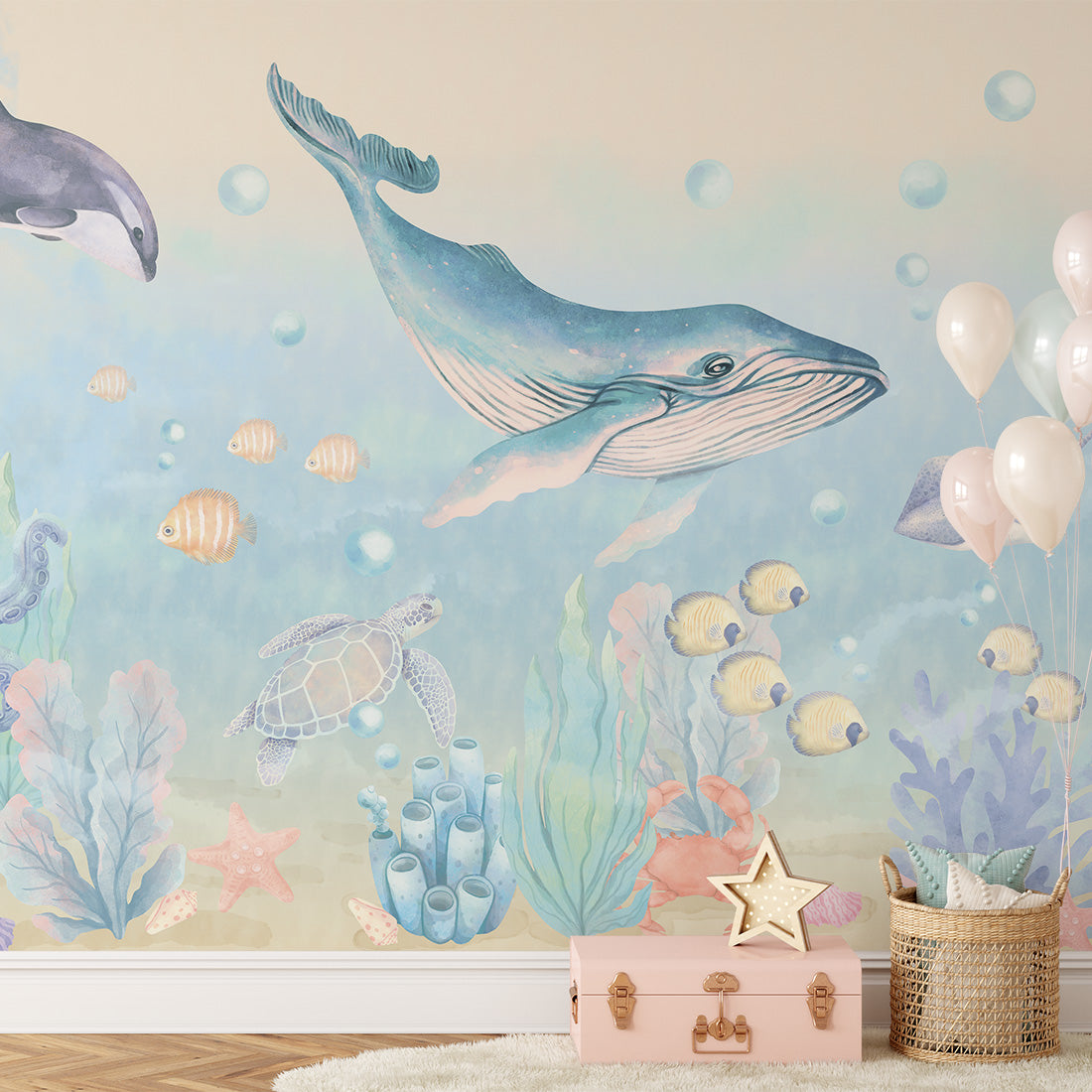 Ocean Wallpaper Mural – Pastelowe Love | LPM Home