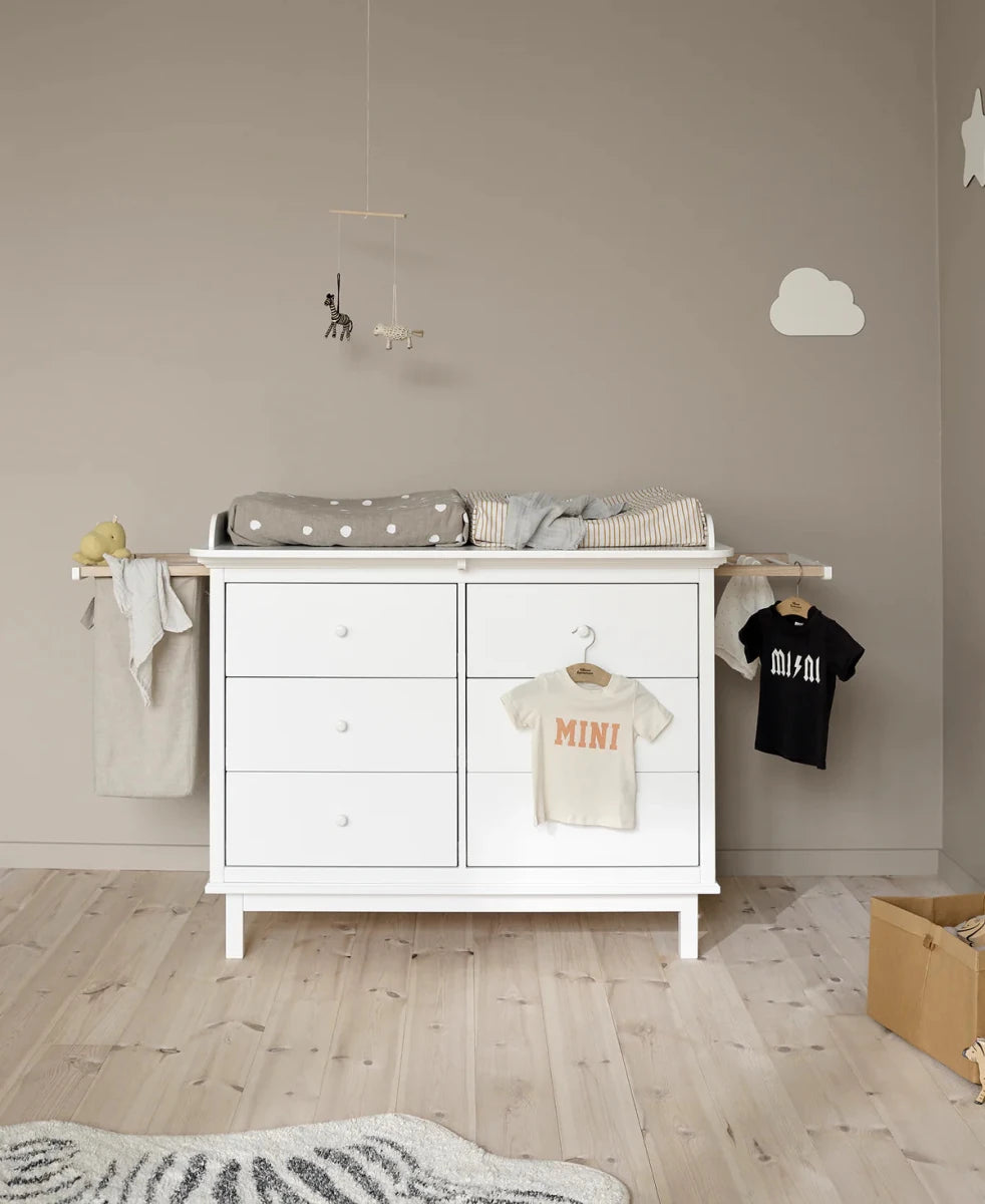 2 Pull - Outs and Laundry Bag for Seaside Dresser & Nursery Dresser with 6 Drawers (Pre - Order) - LPM Home
