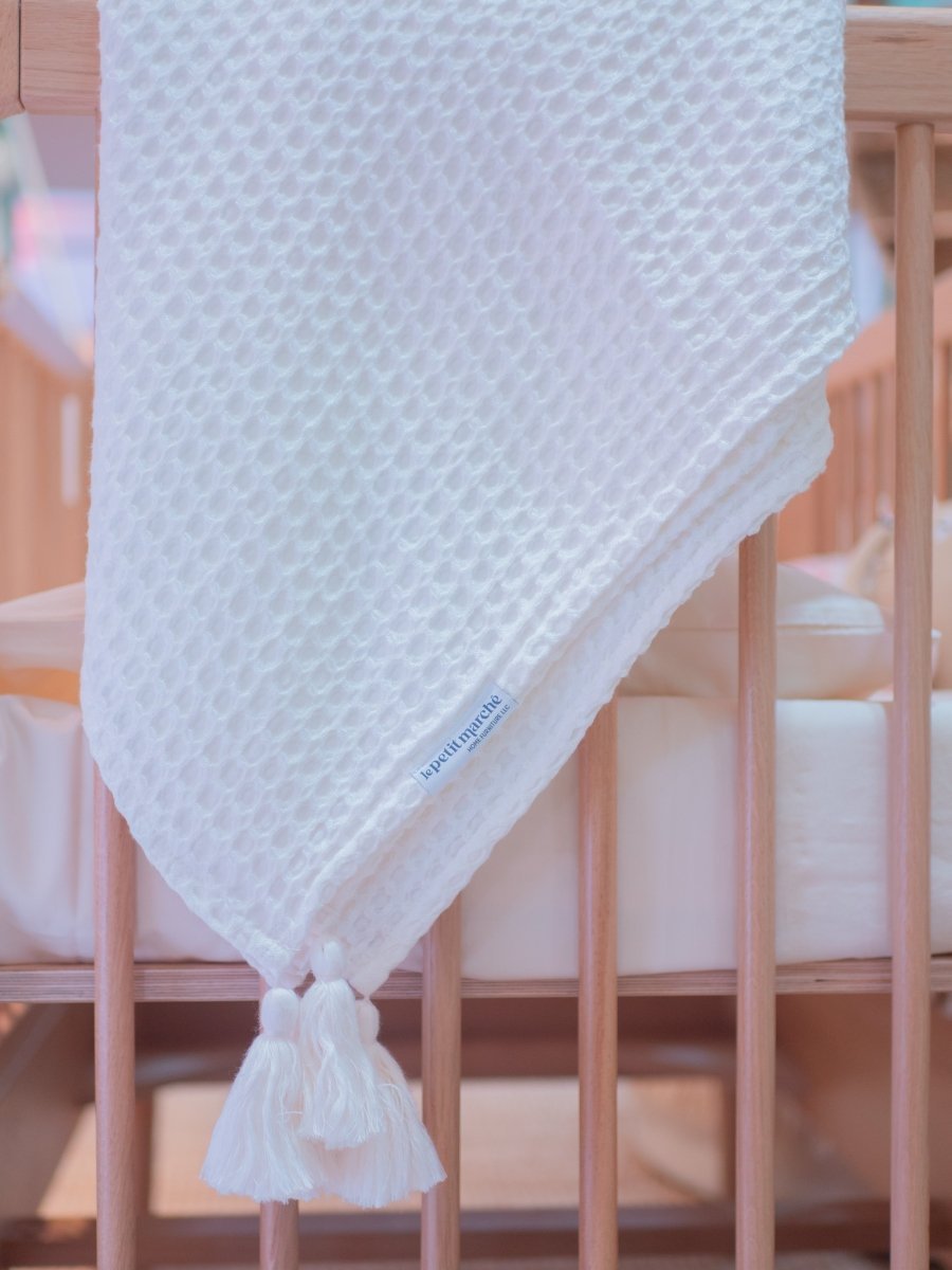Bamboo Waffle Blanket, 120x160 cm - LPM Home