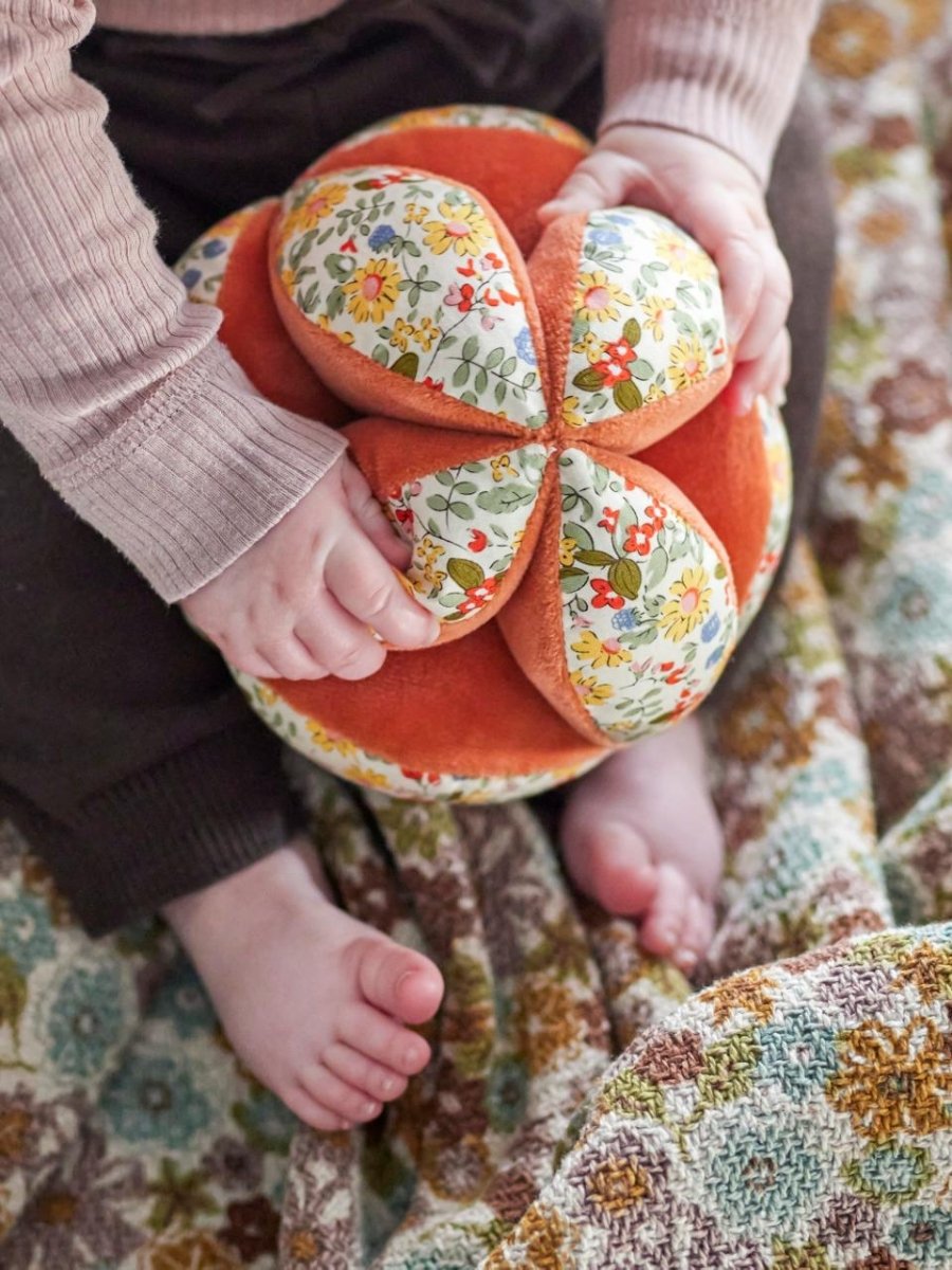 Rattle Ball Venke, Orange, Cotton - Le Petit Marché Home Furniture