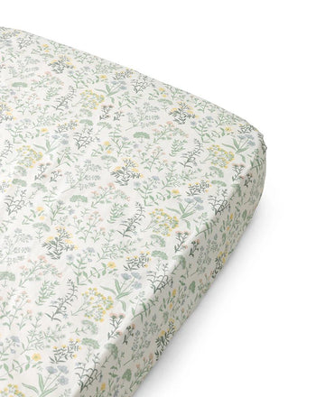 Fitted Baby Sheet 68x122 cm, Summer Flowers - Le Petit Marché Home Furniture