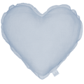 Heart Pillow, Linen, Light Blue - LPM Home