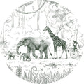 Animal Parade - Green - Circle - Le Petit Marché Home Furniture