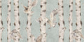 Birch and Owls - Blue - Le Petit Marché Home Furniture