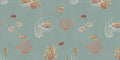 Coral Garden - Blue - Le Petit Marché Home Furniture