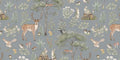 Fantastic Forest - Blue - Le Petit Marché Home Furniture
