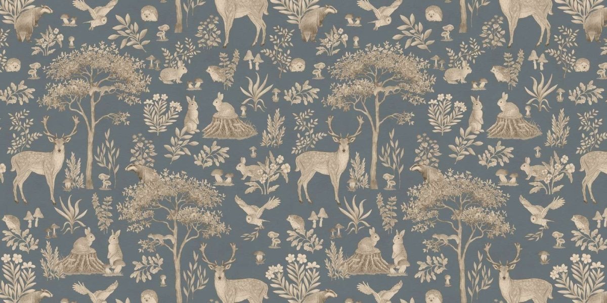 Fantastic Forest - Vintage Blue - Le Petit Marché Home Furniture