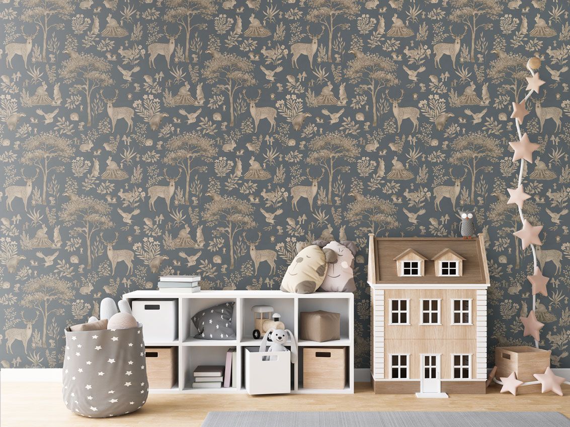 Fantastic Forest - Vintage Blue - Le Petit Marché Home Furniture