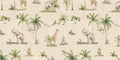 Joyful Jungle - Sand - Le Petit Marché Home Furniture