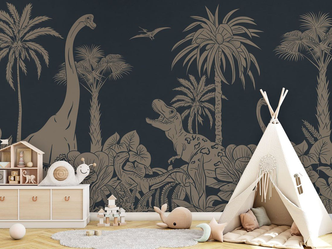 Monochrome Dino - Blue Vintage - Le Petit Marché Home Furniture