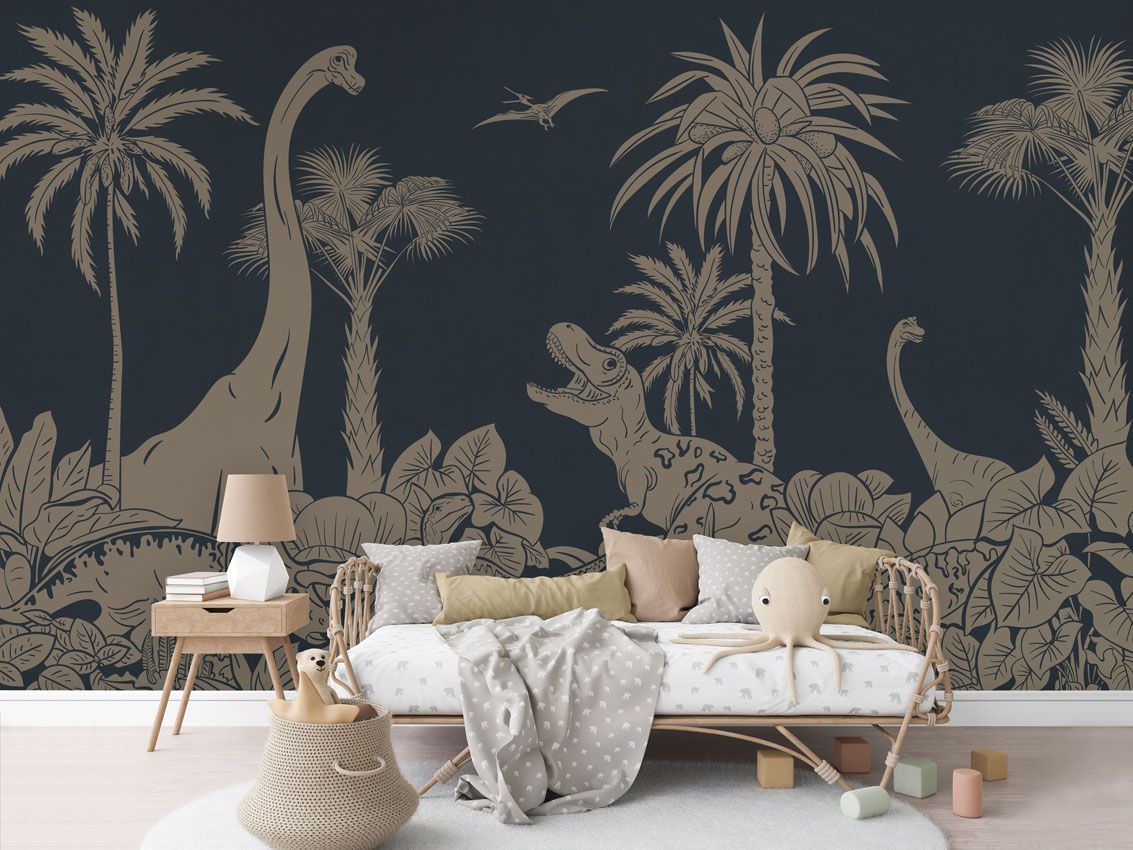 Monochrome Dino - Blue Vintage - Le Petit Marché Home Furniture