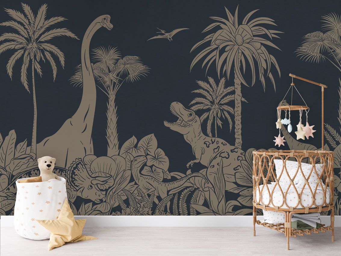 Monochrome Dino - Blue Vintage - Le Petit Marché Home Furniture