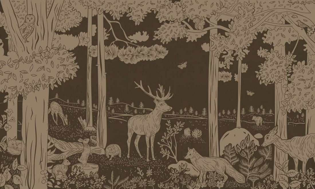 Monochrome Forest - Brown Vintage - Le Petit Marché Home Furniture