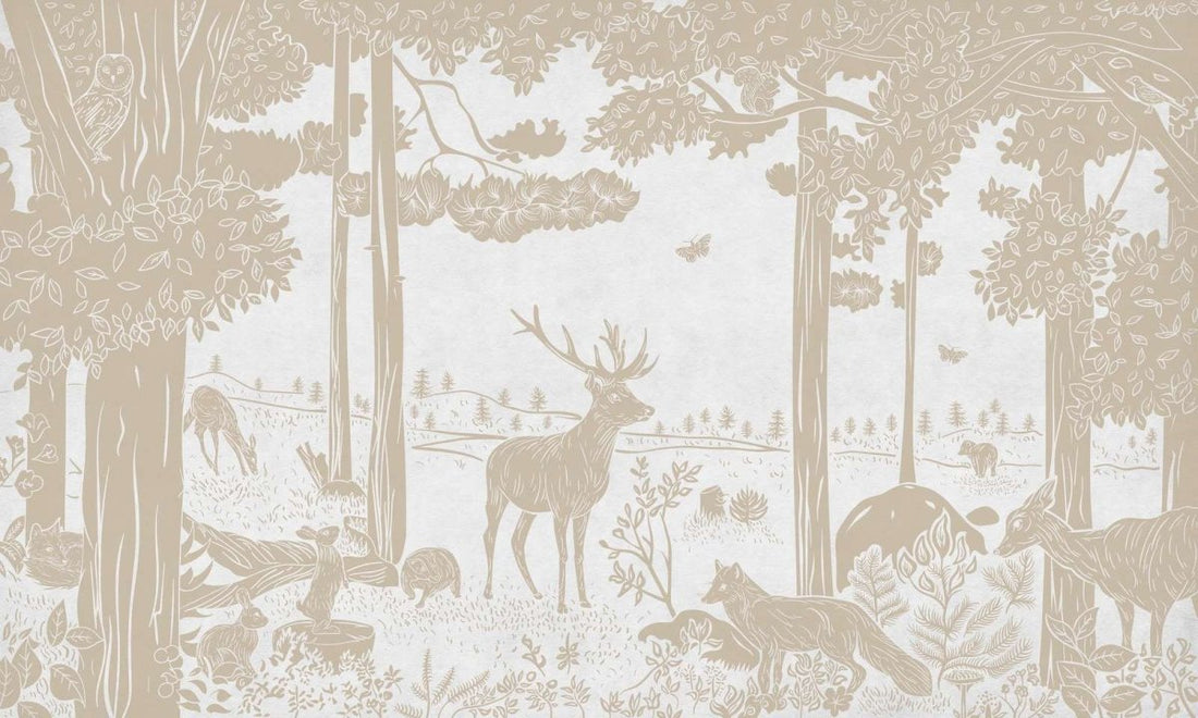 Monochrome Forest - White Vintage - Le Petit Marché Home Furniture