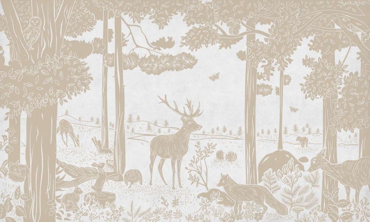 Monochrome Forest - White Vintage - Le Petit Marché Home Furniture