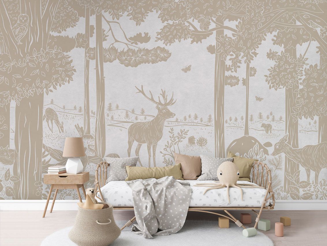 Monochrome Forest - White Vintage - Le Petit Marché Home Furniture