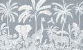 Monochrome Jungle - Blue - Le Petit Marché Home Furniture