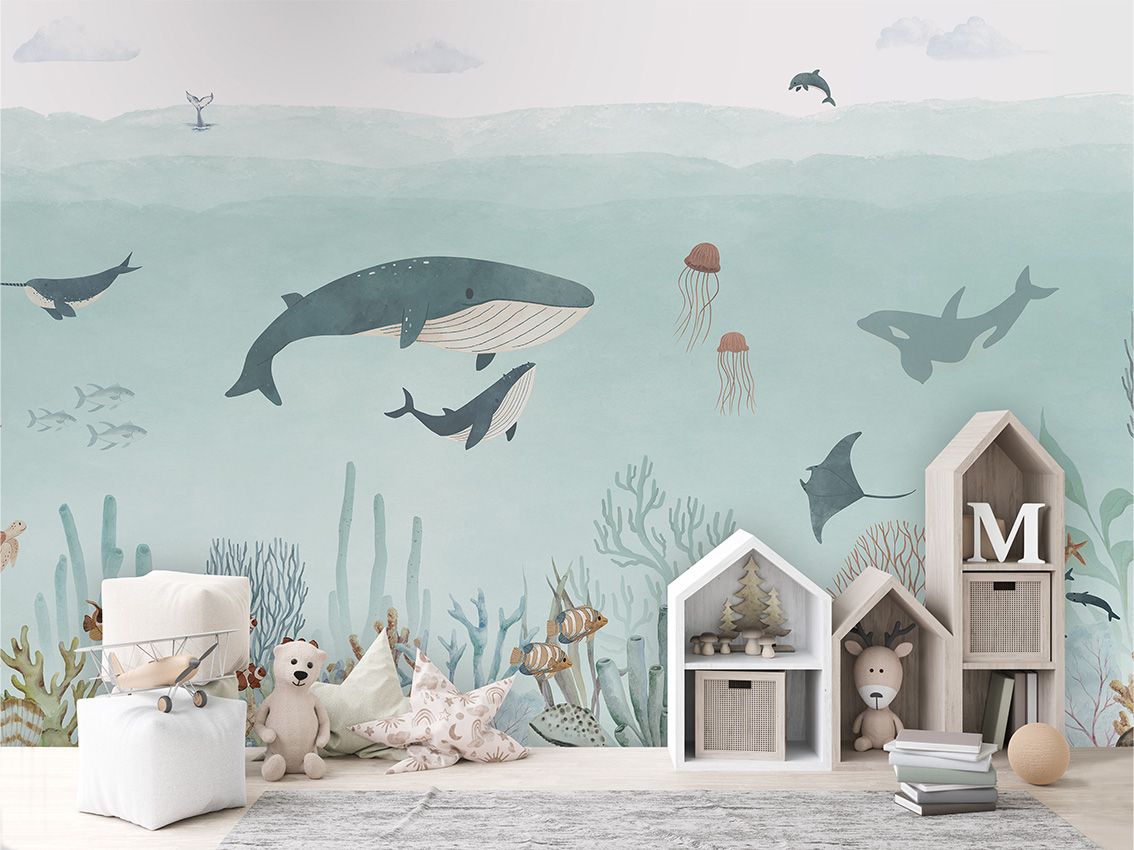 Wallpaper - Sensational Sea - Blue (Pre - Order) - LPM Home