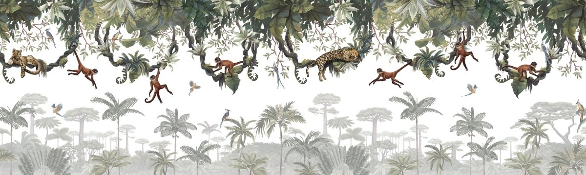 Wallpaper - Cheeky Monkeys - Panorama (Pre - Order) - LPM Home