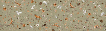 Wallpaper - Playful Forest - Green - Panorama (Pre - Order) - LPM Home