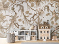 Wallpaper - Playful Monkeys - Vintage - White (Pre - Order) - LPM Home