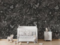 Wallpaper - Playful Robins - Monochrome - Black (Pre - Order) - LPM Home