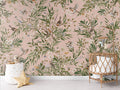 Wallpaper - Playful Robins - Pink (Pre - Order) - LPM Home