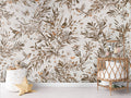 Wallpaper - Playful Robins - Vintage - White (Pre - Order) - LPM Home