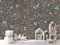 Wallpaper - Playful Robins - Vintage - Blue (Pre - Order) - LPM Home