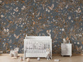 Wallpaper - Playful Robins - Vintage - Blue (Pre - Order) - LPM Home