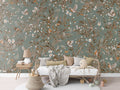 Wallpaper - Playful Robins - Vintage - Green (Pre - Order) - LPM Home