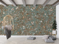 Wallpaper - Playful Robins - Vintage - Green (Pre - Order) - LPM Home