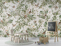 Wallpaper - Playful Robins - White (Pre - Order) - LPM Home