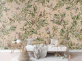 Wallpaper - Playful Robins - Beige (Pre - Order) - LPM Home