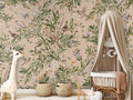 Wallpaper - Playful Robins - Beige (Pre - Order) - LPM Home