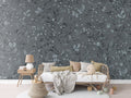 Wallpaper - Playful Robins - Monochrome - Blue (Pre - Order) - LPM Home