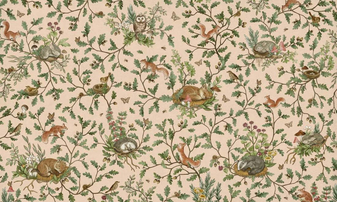 Wallpaper - Playful Woods - Beige (Pre - Order) - LPM Home