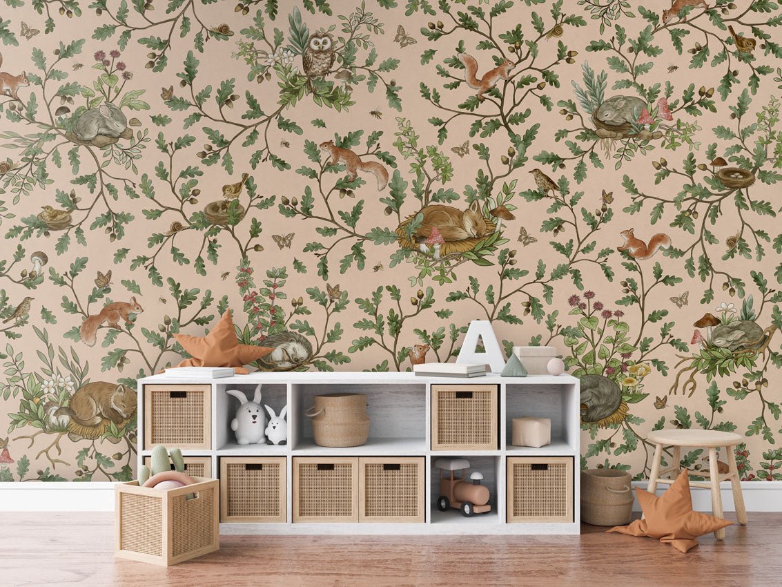 Wallpaper - Playful Woods - Beige (Pre - Order) - LPM Home